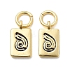 Brass Enamel Charms KK-P338-09G-02-1