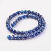 Natural Lapis Lazuli Beads Strands G-G099-8mm-7B-6