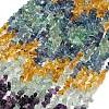 Natural Multicolor Fluorite Beads Strands G-D109-B02-4