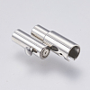 Tarnish Resistant 304 Stainless Steel Magnetic Clasps STAS-O114-009P-3