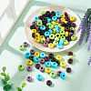 120Pcs 6 Colors Opaque Acrylic European Beads SACR-TA0001-24-5