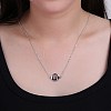 Fashion Brass Constellation/Zodiac Sign Pendant Necklaces NJEW-BB20152-2