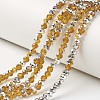 Electroplate Transparent Glass Beads Strands EGLA-A034-T10mm-M10-1