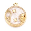 Alloy Enamel Pendants X1-ENAM-T021-03C-1