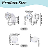 32Pcs Brass Clip-on Earring Findings KK-SP0001-26P-2
