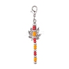 Glass Beaded Pendant Decorations HJEW-JM01033-3