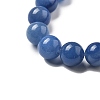 Dyed & Heated Natural Blue Aventurine Round Beads Strands G-N0120-08-8mm-3