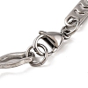 Tarnish Resistant 304 Stainless Steel Byzantine Chain Bracelets BJEW-B078-94P-3