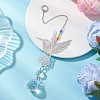 4Pcs Glass Teardrop Hanging Suncatchers HJEW-JM04654-5