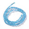 Electroplate Glass Beads Strands EGLA-E057-01A-3
