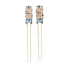 Alloy Enamel Hair Fork Findings AL-CBA8479-10KCG-1