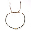 Bohemian Style Handmade Glass Seed Beaded Braided Bead Bracelets for Women TS0574-4-1