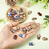 32PCS 8Colors Printed Alloy Pendants ENAM-TA0001-86-15