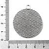 Tibetan Style Alloy Pendant Cabochon Settings X-TIBEP-N003-52AS-3