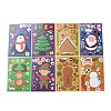 8Pcs Christmas Theme Cartoon PVC Waterproof Stickers STIC-P014-01B-2