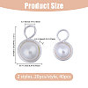 40Pcs 2 Style Shell Pearl Pendants PALLOY-CA00028-2