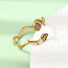 304 Stainless Steel Cuff Open Rings for Women GG-CBA7994-03G-09-3