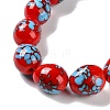 Handmade Lampwork Beads Strands LAMP-Q036-08D-3