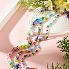 3 Strands 3 Styles Handmade Millefiori Glass Round Bead Strands LAMP-TA0002-68-4