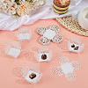 50Pcs Rose Flower Window Paper Candy Packaging Boxes CON-OC0001-78C-4