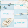 Alloy & Resin Shoelace Charms FIND-CP0002-94B-5