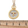 Brass Twelve Constellations Tarot Pendant Necklaces LS-NJEW-Q006-01G-G-3
