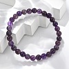 Natural Amethyst Beaded Stretch Bracelets BJEW-D446-B-47-1