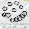 Unicraftale 12Pcs 6 Style Stainless Steel Grooved Finger Ring Settings STAS-UN0031-37-6