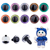 40 Sets 10 Colors Plastic Doll Craft Eyes KY-FH0001-42B-1
