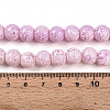 Transparent Baking Paint Glass Beads Strands DGLA-N009-10mm-02-5