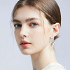16Pcs 2 Colors 201 Stainless Steel Huggie Hoop Earrings Findings STAS-BBC0008-39A-6