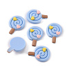 Opaque Resin Cabochons LS-RESI-WH0035-02E-1
