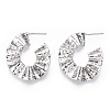 Brass Earring EJEW-P268-02P-1