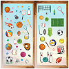 8 Sheets 8 Styles PVC Waterproof Wall Stickers DIY-WH0345-146-1