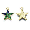 Alloy Enamel Pendants LS-PALLOY-T075-71G-RS-2