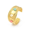 304 Stainless Steel Wide Cuff Bangles for Women BJEW-K285-02G-4