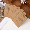 Retro Kraft Paper Necklace & Pendant Necklace Display Cards PW-WG79836-01-2