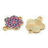 Printed Alloy Enamel Connector Charms ENAM-N056-200I-1