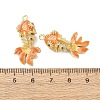 Brass Micro Pave Cubic Zirconia Pendants X1-KK-D019-30D-G-3