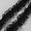 10 Yards Polyester Chiffon Pleated Ribbon OCOR-WH0091-63A-2