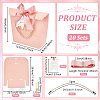 Gold Stamping Thank You Paper Candy Gift Tote Boxes CON-WH0110-38A-2