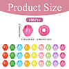 1000Pcs Transparent Acrylic Beads TACR-YW0003-44-2