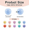100Pcs 10 Colors Food Grade Eco-Friendly Silicone Beads SIL-TA0001-28-4