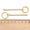 Ion Plating(IP) 304 Stainless Steel Split Key Ring Clasps LS-STAS-L226-009A-G-3
