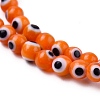 Handmade Evil Eye Lampwork Round Bead Strands LAMP-L055-4mm-03-3