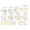 Yilisi DIY Star & Moon & Sun Drop Earring Making Kit DIY-YS0001-36-24