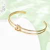 304 Stainless Steel Double Layers Cuff Bangles for Women BJEW-Z165-01G-3
