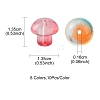 80Pcs 8 Colors Transparent Glass Beads GLAA-FS0001-44-5