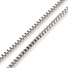 304 Stainless Steel Add a Bead Adjustable Box Chains Bracelets for Women BJEW-M307-01A-P-2