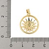Brass Micro Pave Cubic Zirconia Pendants KK-Z111-01G-3